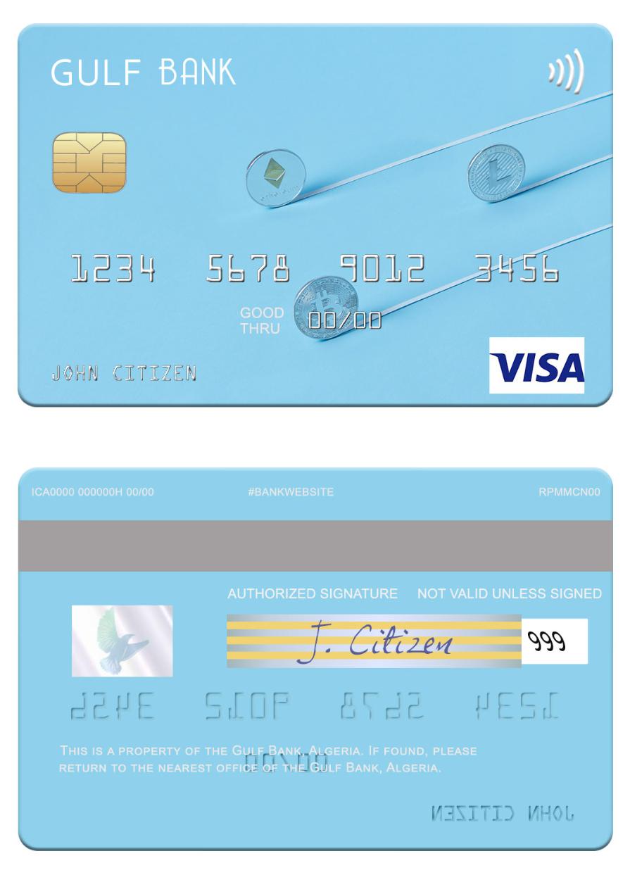 Algeria Gulf Bank visa card